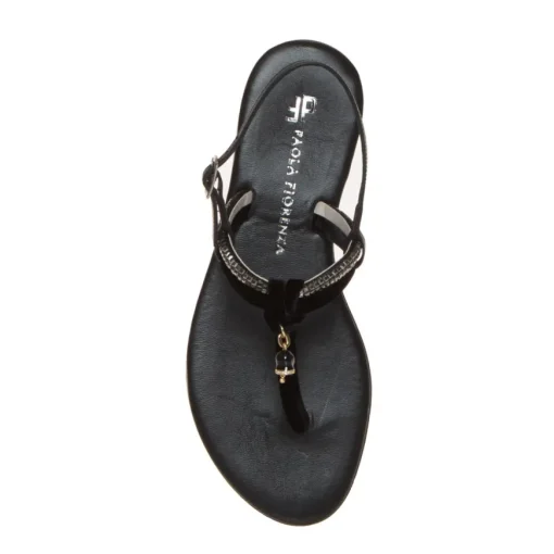 PAOLA FIORENZA SS2319 SANDALO VELLUTO NERO