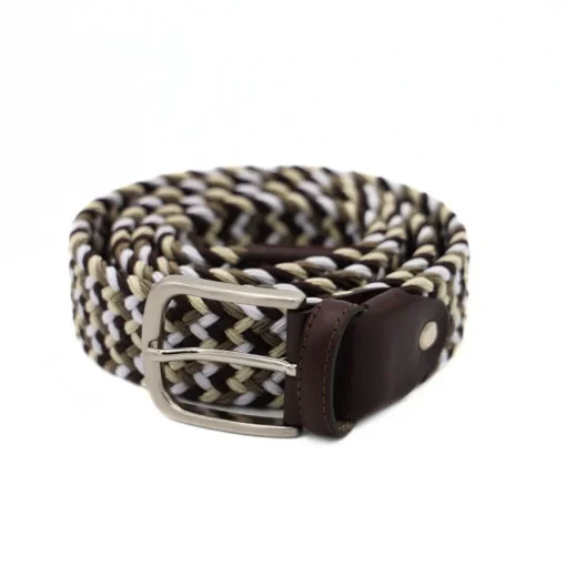PRATENICE CINTURA UOMO 802-35 INTRECCIO MULTICOLOR TESTA DI MORO