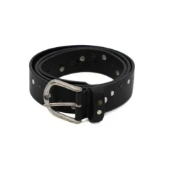 PRATENICE CINTURA UOMO 882-35 PELLE NERO BORCHIE