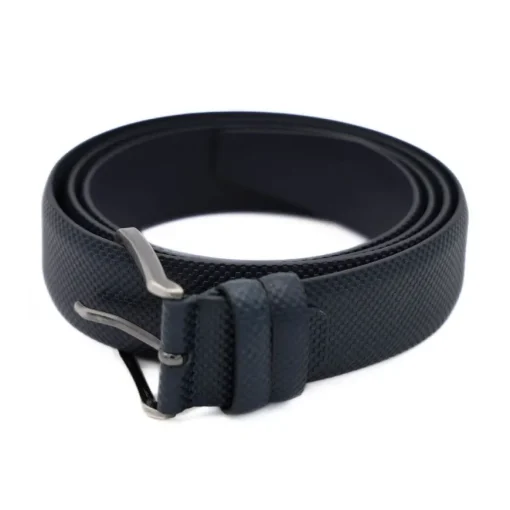 PRATENICE CINTURA UOMO 1150-35 PELLE STAMPATA BLU