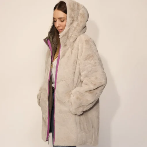 RINO&PELLE PARKA JAVIN PELLICCIA VERDE