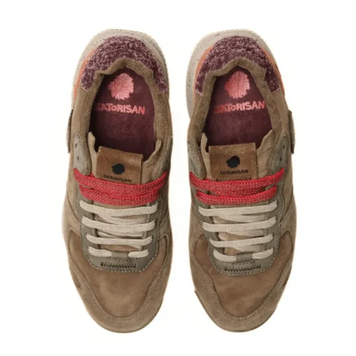 SATORISAN SNEAKER CHACRONA MARRONE RIP BORDEAUX