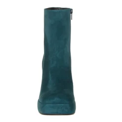 SILVIA ROSSINI 498 STIVALETTO BASSO DONNA VERDE PETROLIO PLATEAU