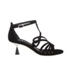 SILVIA ROSSINI SANDALO DONNA 442 CAMOSCIO NERO