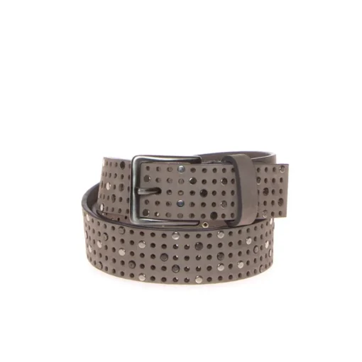 SIMPLYUP CINTURA UOMO 1057 FORI GRIGIO