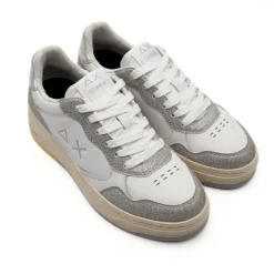 SUN68 SNEAKER Z35234 01 44 GLITTER ARGENTO