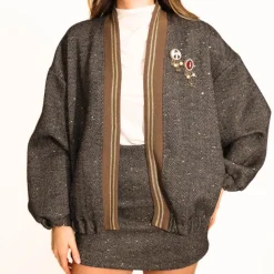 VICOLO GONNA TS1332 SPINA PESCE MARRONE